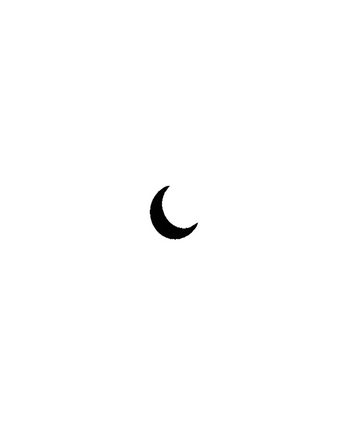 Croissant de lune noir
